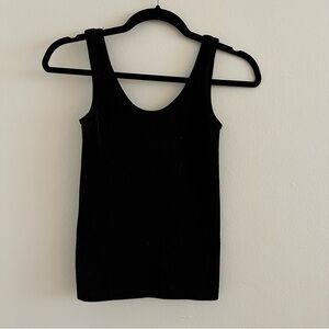 Nagnata Black Ribbed Tank Top